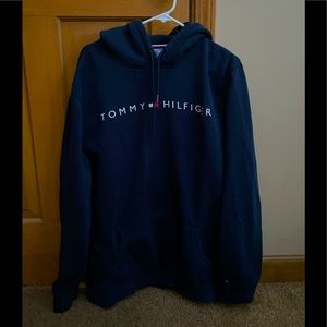 Mens Tommy Hilfiger navy hoodie XXL